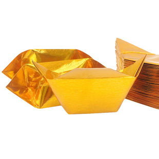 金元宝半成品银元宝手工折纸金纸锡箔纸加厚切角半成品元宝锡箔纸烧纸钱金条金砖元宝半成品整箱批发包邮