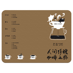 【么么黑联名款】厨房台面沥水垫吧台防烫控水咖啡机垫吸水速干垫