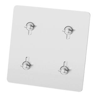 电脑显示器无痕胶贴无孔配件无壁挂孔支架免打孔vesa扩展背贴粘胶