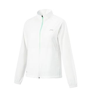 LI-NING/李宁女子外套跑步运动速干透气运动风衣夹克AJDU228-B品