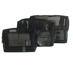 化妆包袋小号便携口红包网纱气垫补妆包袋透明大容量化妆品收纳包