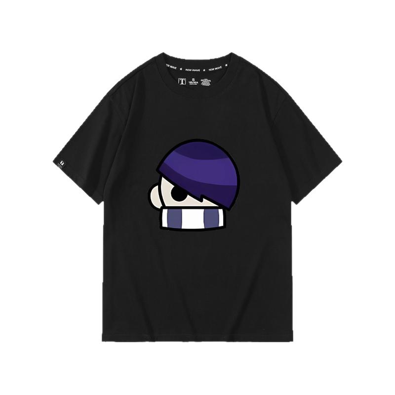 休闲宽松纯棉情侣短袖