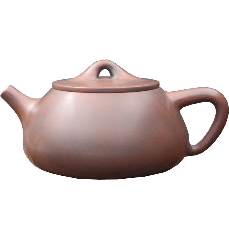 行走树坭兴陶柱础壶纯手工茶壶