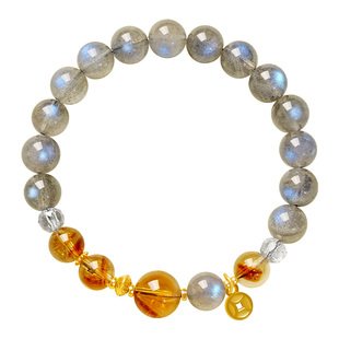 宫里上新月光石手串女款天然正品灰月光水晶手链三八妇女节礼物