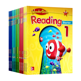 原版进口麦克劳希尔分级阅读训练教材WonderSkills Reading美国加州小学教材小学英语阅读技能书 听说读写课外辅导培训机构用书