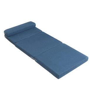 折叠床垫打地铺高密度海绵垫简易榻榻米单人办公室学校便携午休垫