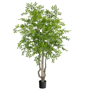 仿真榆钱树金钱榕大型仿生植物假树室内客厅店铺绿植装饰落地摆件