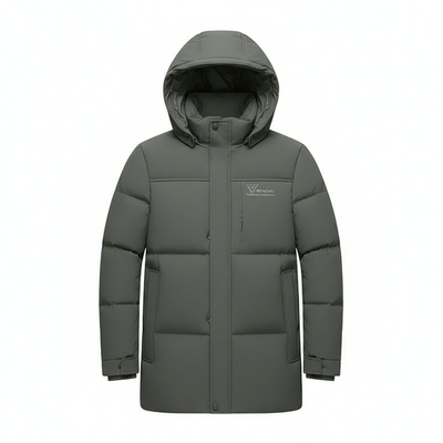 2025冬季新款羽绒服男白鸭绒冬装中年羽绒服商务休闲爸爸男装外套