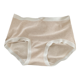 澳洲美利奴羊毛！高颜值简约肌理罗纹内裤女中腰纯棉抑菌底档包臀
