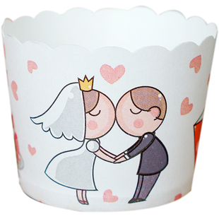 鸿蓝纸杯多款耐高温卡通机制玛芬马芬杯家用纸模烘焙蛋糕纸杯50只