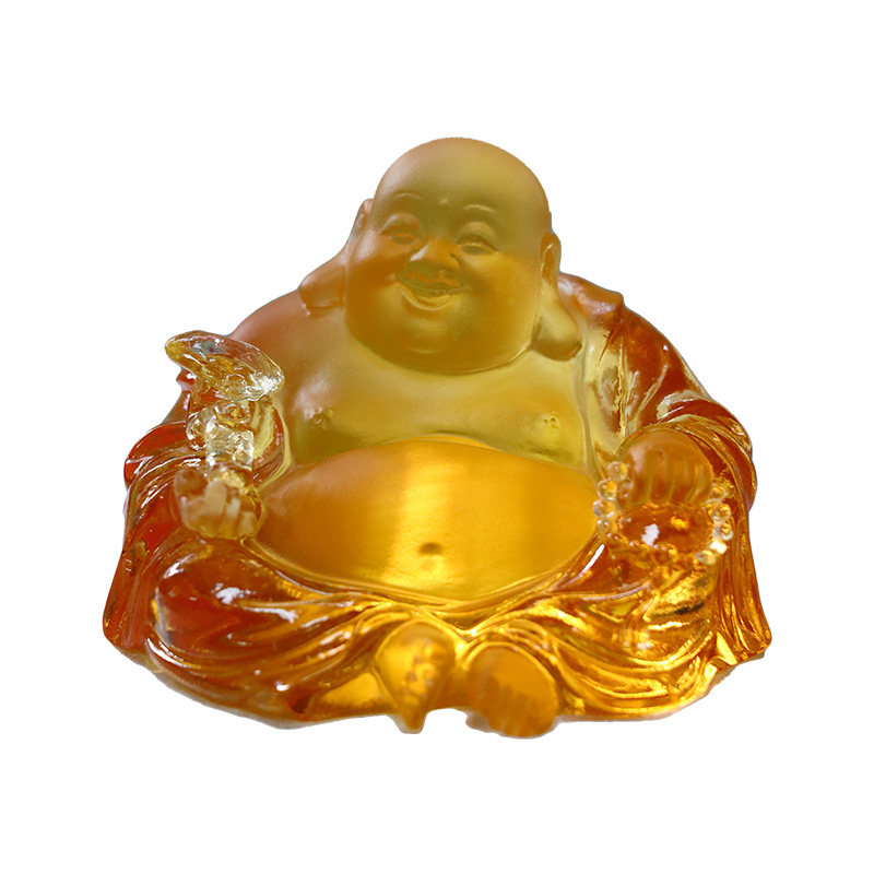 琉璃弥勒佛佛堂佛像摆件琉璃摆件