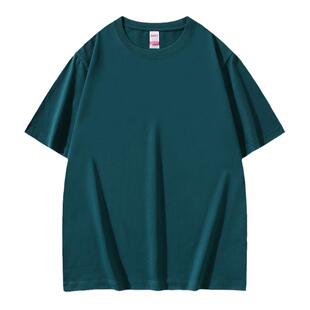 220克新疆长绒棉T恤纯棉宽松型班服工作服定制加工印LOGO刺绣