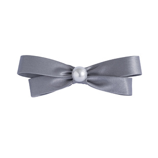 法式百搭蝴蝶结发夹 黑色女半扎发后脑勺中号发卡发饰弹簧夹头饰