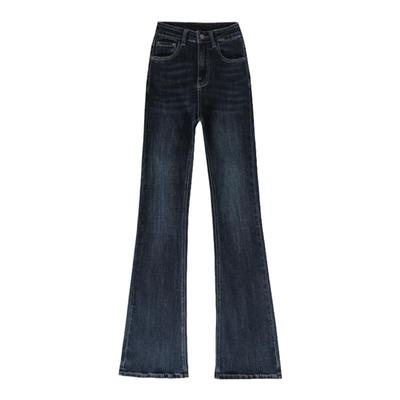 2025秋季新款高腰显瘦喇叭牛仔裤