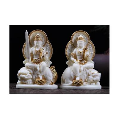 文殊普贤菩萨象牙果小摆件保平安