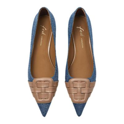 低跟细跟单鞋女欧美时装鞋