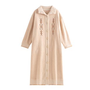 睡袍女2025新款冬季加厚珊瑚绒高级感家居服冬天长款浴袍粉色睡衣