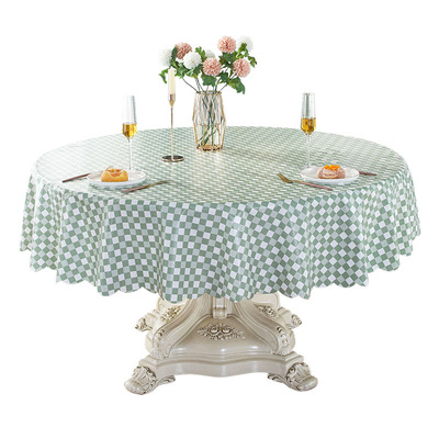 加厚圆桌桌布防水防烫防油免洗