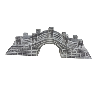 青石石雕小桥造景石桥微景观小桥假山鱼缸桌面摆放微小石头石桥