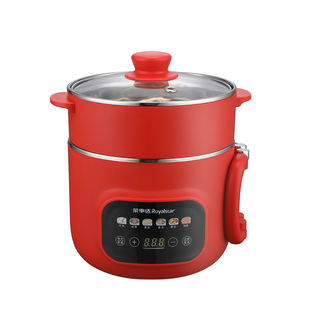 荣事达电煮锅不锈钢火锅智能家用多功能蒸煮一体锅宿舍小型泡面锅