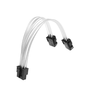 电源双显卡6pin转显卡8pin PCIE供电转换线 镀银线显卡电源转接线