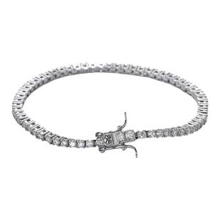 Tennis Bracelet 2mm网球锆石手链 细款单排钻手环嘻哈潮流穿搭饰