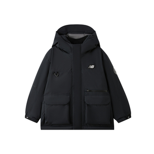 【鹅绒】New Balance nb童装男女儿童防泼水连帽羽绒服ND7PF44023