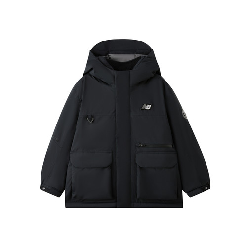 【鹅绒】New Balance nb童装男女儿童25新款连帽羽绒服ND7PF44023