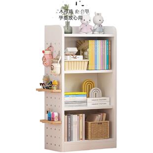 实木书柜多层书本置物架防尘幼儿园白色书架儿童学生书柜小型落地