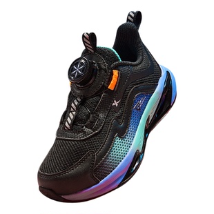 特步童鞋秋冬季男童小童新款旋转扣运动休闲透气防滑耐磨百搭跑鞋