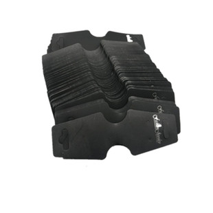 无字对折卡手链项链脚链卡发绳饰品吊牌首饰包装卡纸塑料空白黑卡