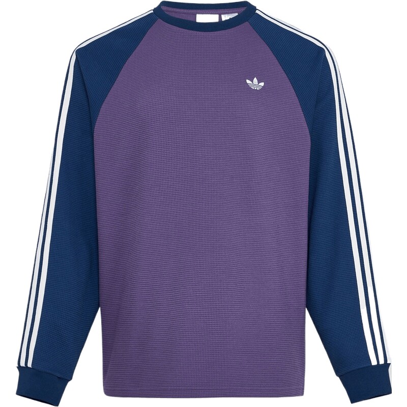 adidas阿迪达斯三叶草男女时尚撞色运动休闲长袖T恤KV8868