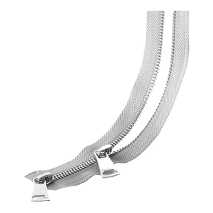 羽绒服拉链长高档双头金属双向双开长款专用5号拉锁大衣外套配件