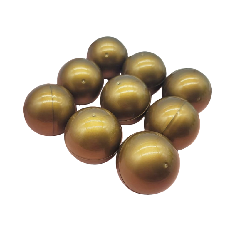 专用扭蛋球3.2cm4.5cm5cm10cm20cm金色抽奖球桌面扭蛋机开口扭蛋