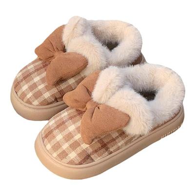 细细条少女心蝴蝶结时尚雪地靴