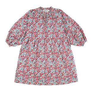 3件5折 西班牙TANGERINE FW24秋冬女宝宝碎花长袖连衣裙