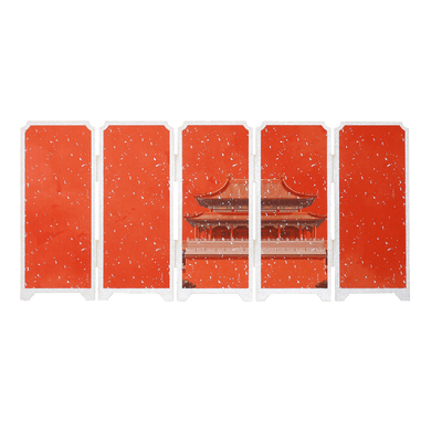 买2送1蜡染宣纸小屏风文创摆件