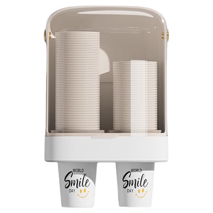 一次性杯子取杯器饮水机水杯架子家用壁挂免打孔收纳纸杯架取杯架