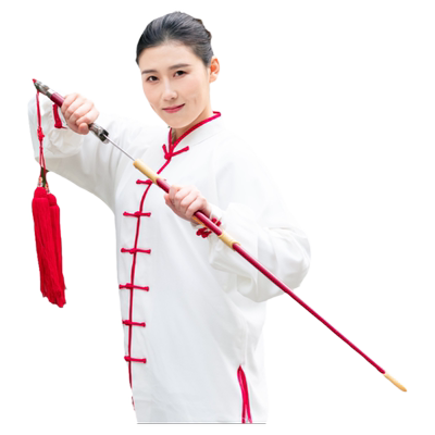 武术太极剑表演未开刃晨练