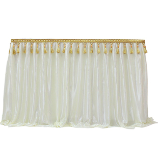 桌围婚礼签到台甜品台周岁生日派对布景家居餐桌装饰桌布布艺定制