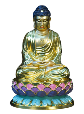 纯铜三宝佛菩萨家用供奉铜像佛像