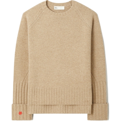 TORY BURCH 汤丽柏琦 保暖圆领套头羊毛毛衣 171871