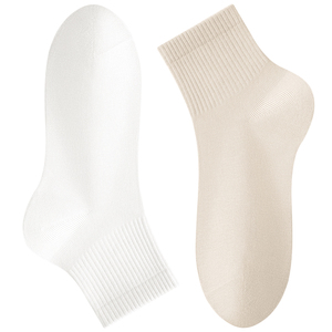 棉竹屋袜子女款短袜纯棉春秋季2025新款爆款无骨防臭抗菌运动袜
