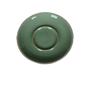 精品青瓷茶具配件盖碗底托简约陶瓷茶道零配茶托杯垫茶具盖碗碟子