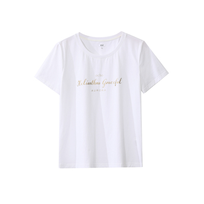 osa白色字母短袖设计感小众