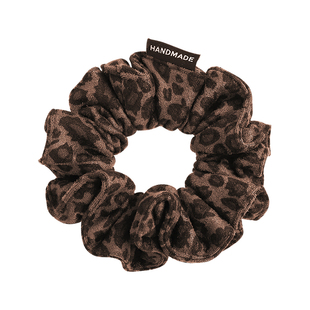 韩系豹纹大肠发圈女高级感洋气时尚头花高弹力耐用扎发绳丸子头饰
