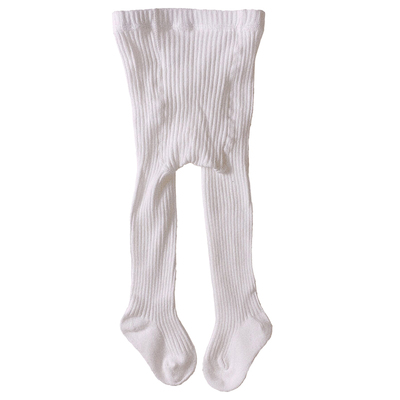 全棉纯色百搭风洋气婴儿裤连体袜