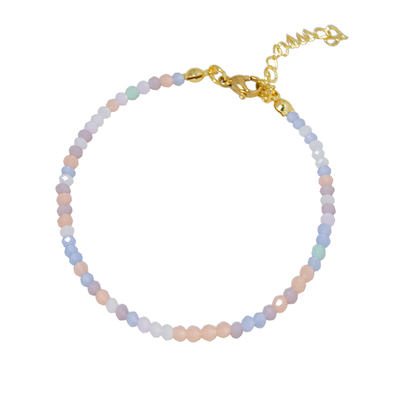 usite彩色渐变小水晶米珠手链