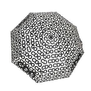 高级唯美赫本风法式简约纯色拼接长柄伞自动抗风防紫外线晴雨学生