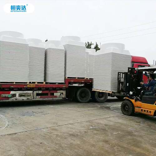 恒爽达U型双百叶玻璃钢负压风机工业排风扇强力静音养殖场抽风机